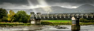 Sunburst over River Conwy, Snowdonia