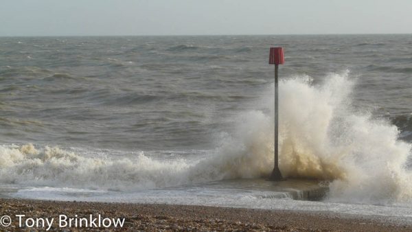 Waves Crash on Bexhill Beach, Sussex